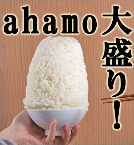 ahamo大盛りの画像